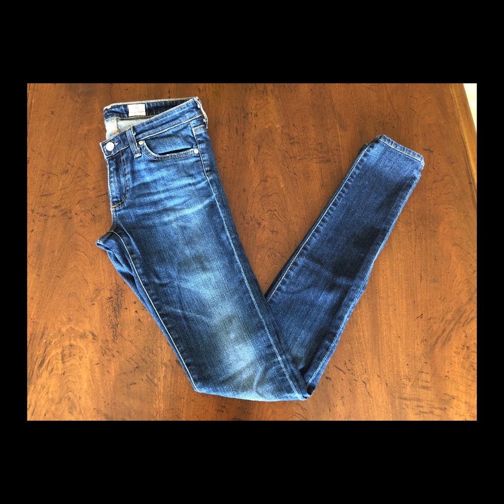 AG low rise skinny denim